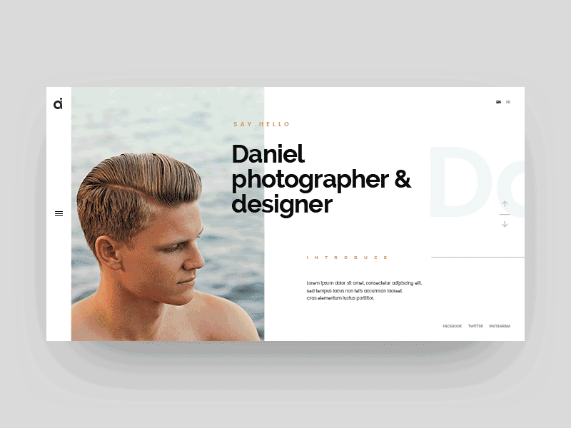 Animerad slideshow med hemsidedesign. Länk till UX-planet artikel om interaktionsdesign.