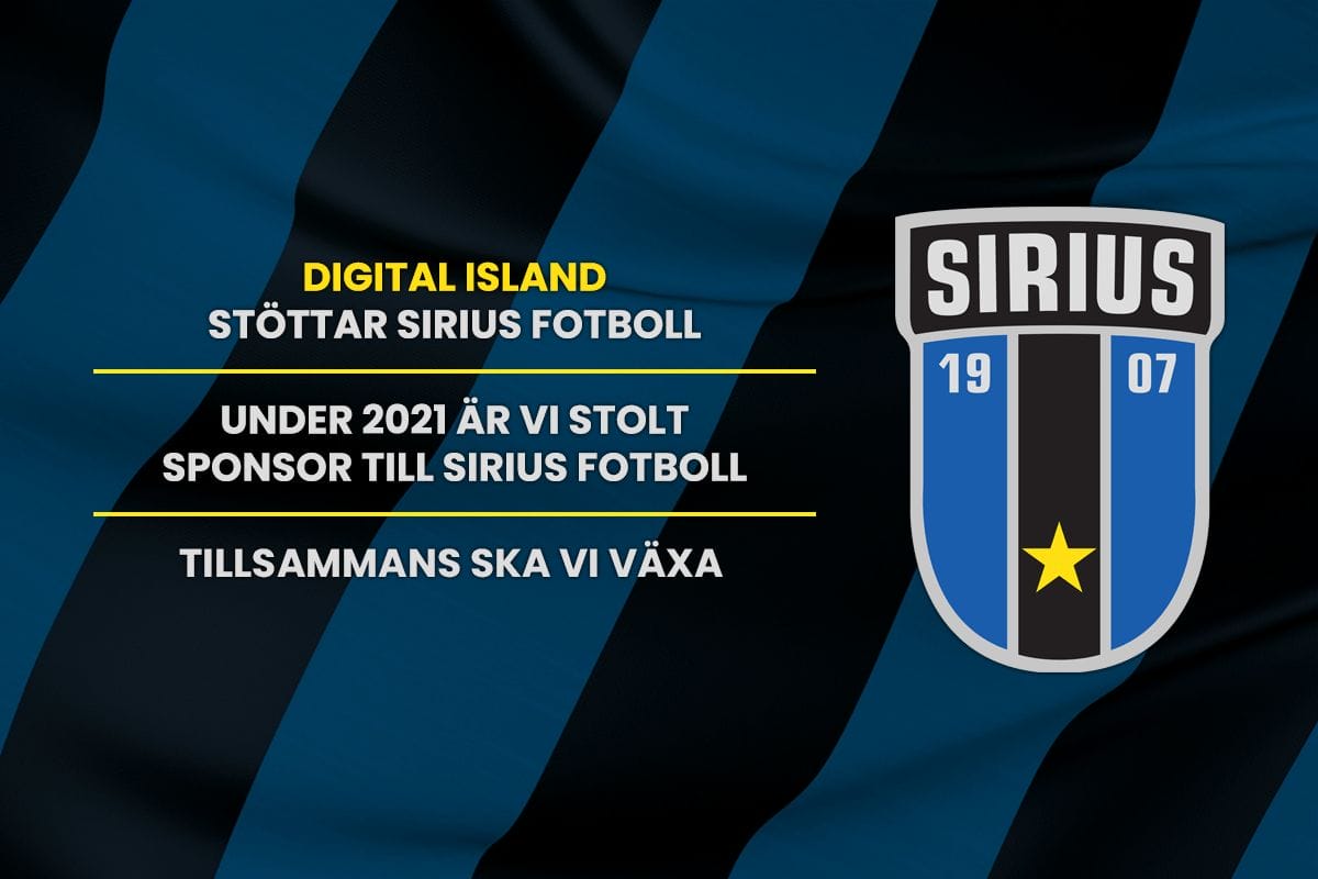 Vi sponsrar Sirius Fotboll