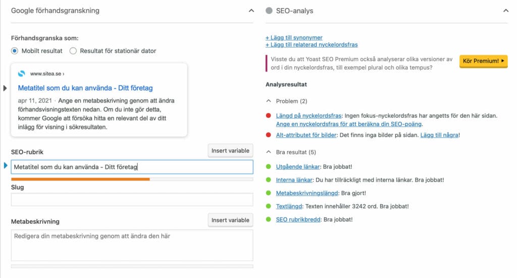 WordPress Yoast