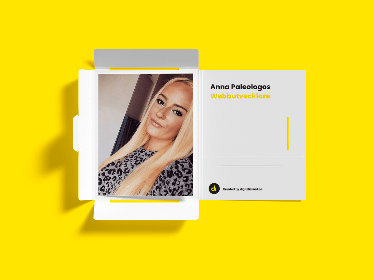 Anna Paleologos vår nya webbutvecklare